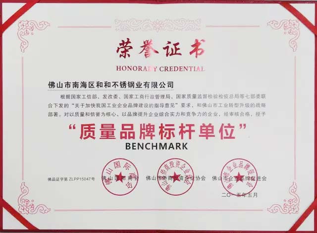 质量品牌标杆单位